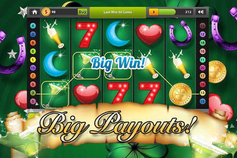 Slots - Irish New Year Casino Game with Multi Line Slot Machines screenshot 3