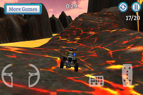 Stunt Racer - Volcano Escape screenshot 4