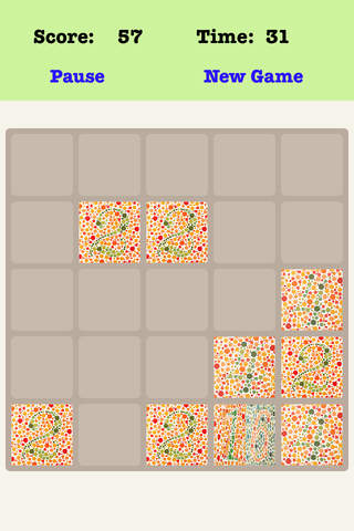 Color Blind 5X5 - Sliding Number Block screenshot 2
