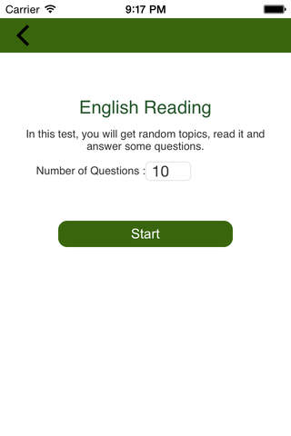 English Reading Test Practice screenshot 2