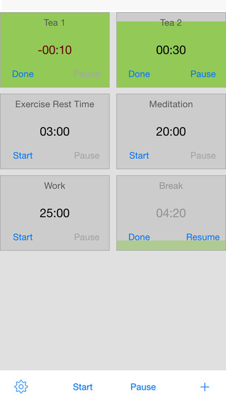 Timers - Run Multiple Simultaneous Timers