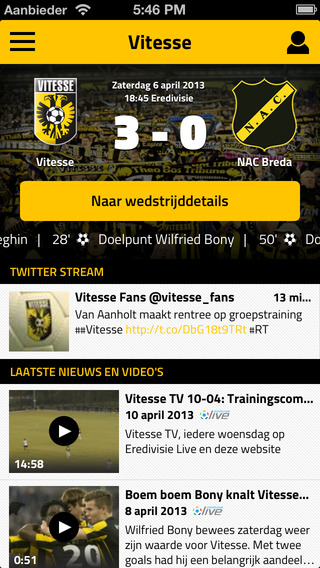 Officiële Vitesse App