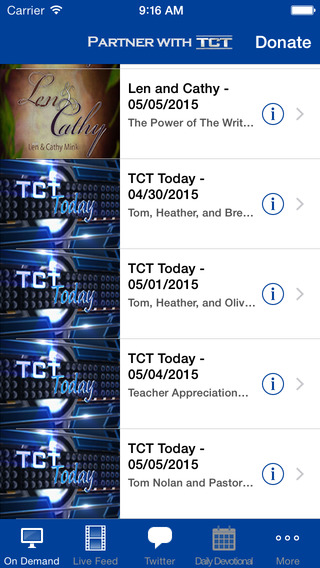 【免費娛樂App】TCT - Changing the Way You See Inspirational Television-APP點子