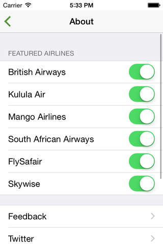 South Africa Flight screenshot 4