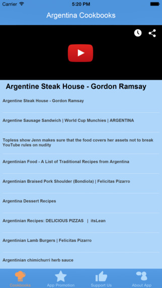 Argentina Cookbooks - Video Recipes