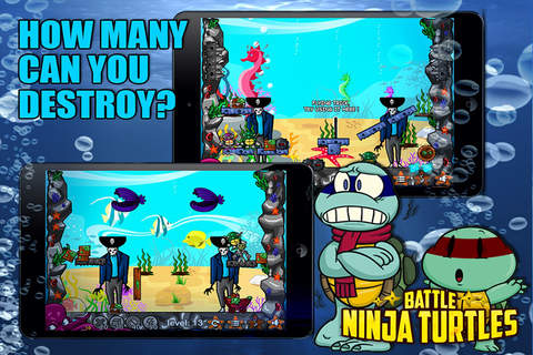 Battle Ninja Free - The Underwater Mutants Warriors Battle screenshot 2