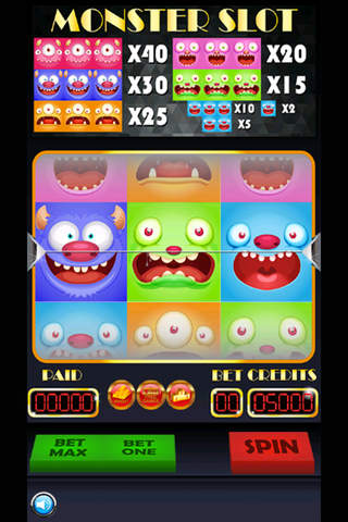 Candy Monster Slots - Spin and Win Super Jackpot With Funny Crazy Monster Slots Game! screenshot 2