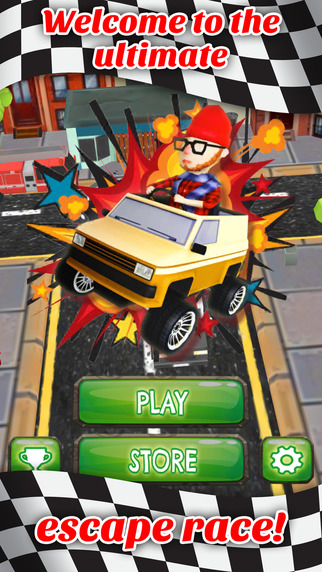 Hipster Funky Van Stunt Jumper - FREE - Downtown Obstacle Course Go Kart Race Game