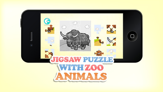 【免費遊戲App】Jigsaw Puzzle With Zoo Animals - Preschool Learning Game for Kids and Toddlers-APP點子