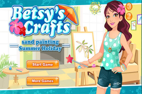 Betsy's Crafts Summer Sand Painting Kids Game screenshot 4