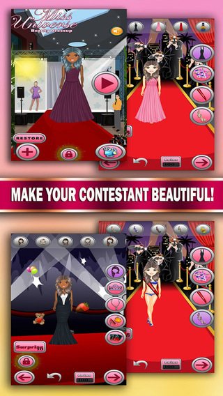 AAA+ 2015 Miss Universe Beauty Dressup Fashion Girl 3D Her Campus Life Pro