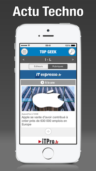 【免費新聞App】Top Geek - Actu techno en français-APP點子