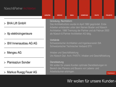 【免費商業App】Nüesch & Partner Architekten-APP點子