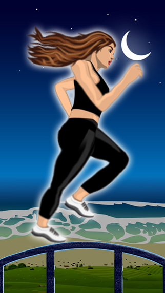 Amateur Lady Run : Moon Night Escape Challenge