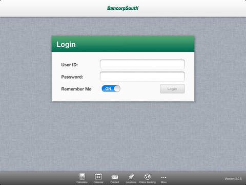 BancorpSouth Mobile for iPad