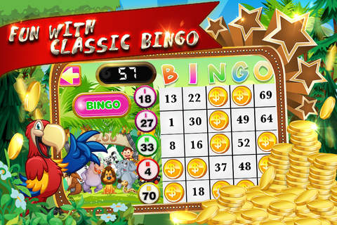 Animals World in The Zoo Bingo “ Pop Fantasy Planet Casino bash Vegas Edition ” screenshot 2