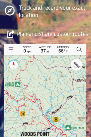 High Country 4WD Maps | Mud Map GPS navigation app with interactive campsites for Vic High Country screenshot 2
