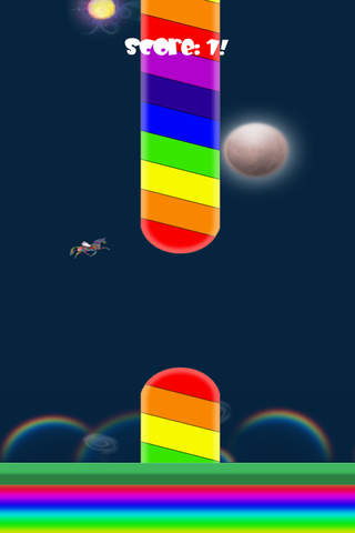 Flappy Unicorn: Rainbow Reverse! screenshot 2