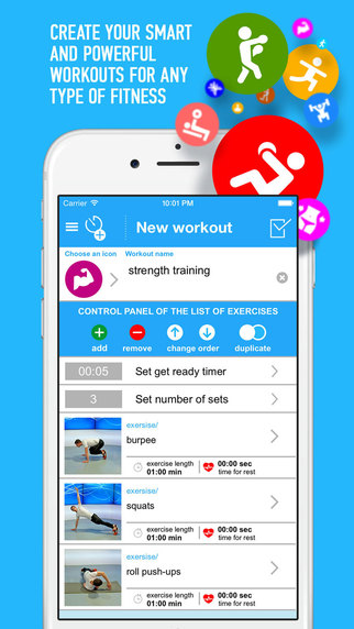 TimeXfit - interval fitness timer + workout builder + virtual trainer
