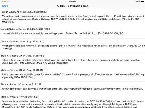 【免費書籍App】Washington State Legal - Criminal Case Law Notebook 2015-APP點子