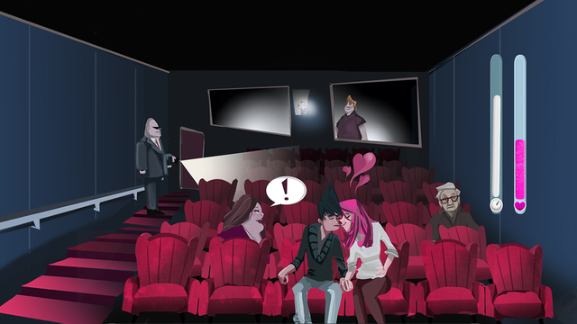 【免費遊戲App】Cinema lovers : Hidden kiss-APP點子