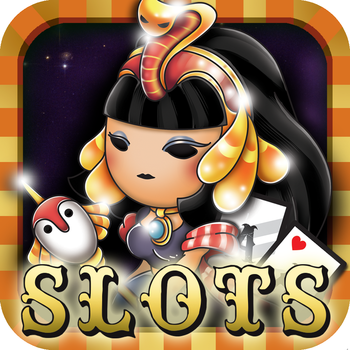 `` Ancient Cleopatra Slots `` - Big Queen of Pharaoh Slot Machines Casino Games LOGO-APP點子