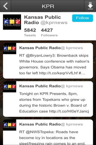 Kansas Public Radio screenshot 2