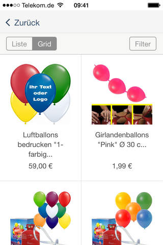 Herzballons.de screenshot 3