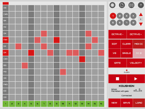 【免費音樂App】Koushion MIDI Step Sequencer-APP點子