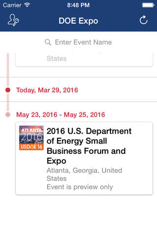 USDOE Small Business Expo screenshot 2