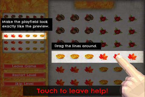 Turkey Target - FREE - Slide Rows And Match Thanksgiving Treats Super Puzzle Game screenshot 4