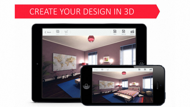 Bedroom 3D for Ikea - Interior Design - Gold