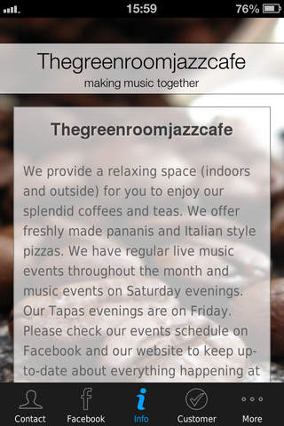 Thegreenroomjazzcafe screenshot 3