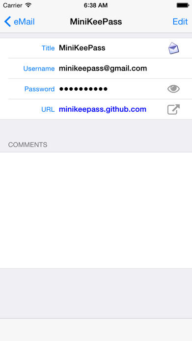 MiniKeePass image 3