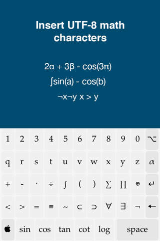 MathKey - Math and LaTeX Keyboard screenshot 2