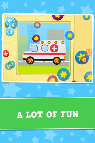 Cartoon Cars and Vehicles Puzzle Game screenshot 4