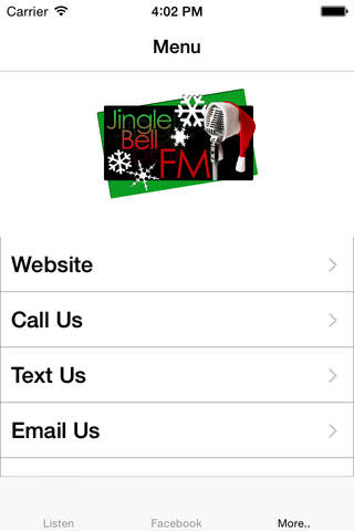 JingleBellFM.com screenshot 2