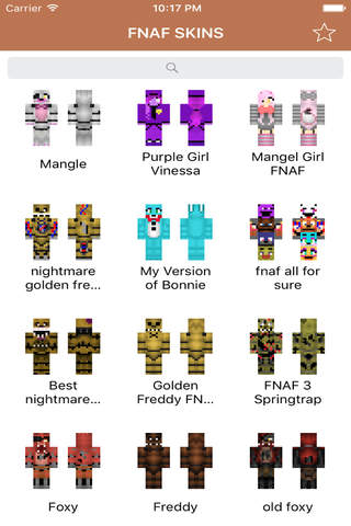 FNAF Skins for Minecraft PE - Best Skins for MCPE screenshot 3