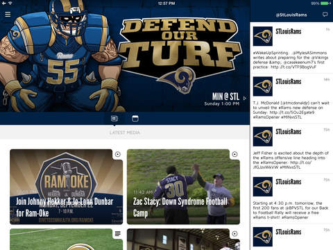 【免費運動App】St. Louis Rams Official Mobile App-APP點子