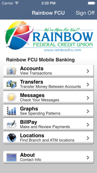 Rainbow Federal Credit Union Mobile Banking