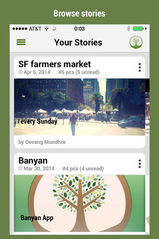 Banyan - stories with friends screenshot 2
