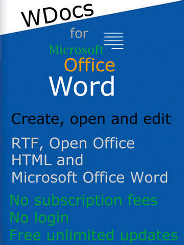 WDocs - Microsoft Office Word Edition doc docx Document Editor