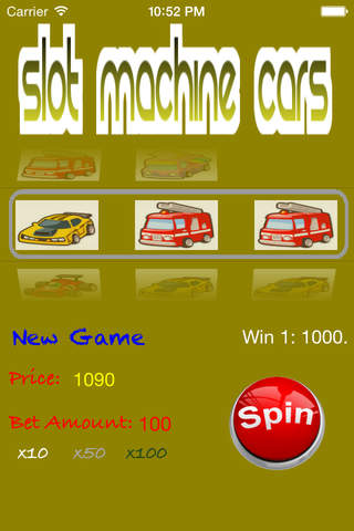 Slot Machine Cars screenshot 2