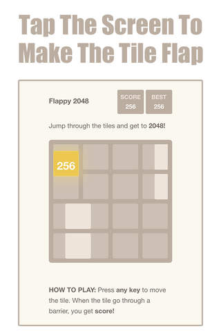 Flappy 2048 screenshot 3