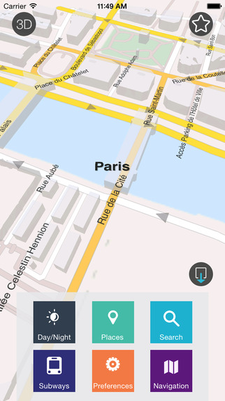 Paris - Offline Map City Guide w metro
