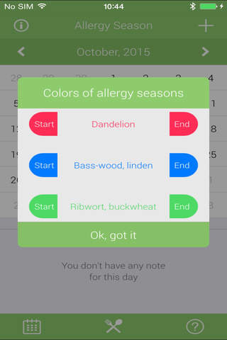 Smart Allergy Guide GOLD screenshot 2