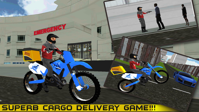 Motorcycle Cargo Delivery Boy 3D Simulator