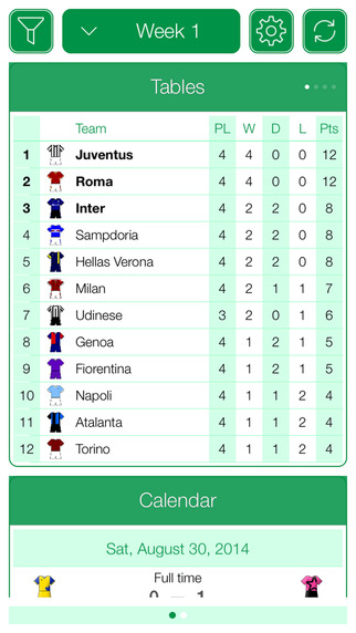 Italian Football Serie A 2011-2012 - Mobile Match Centre