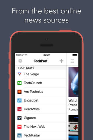 TechPort screenshot 2