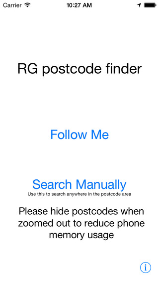 RG Postcode Finder